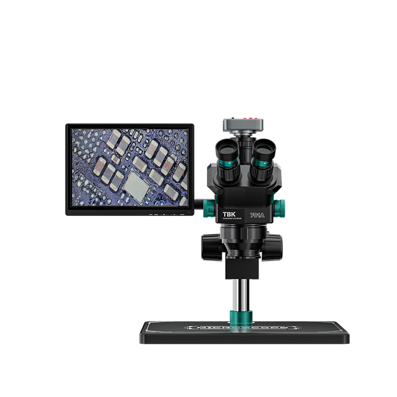 Stereo Trinocular Microscope Pcb - Microscopio Estéreo Trinocular TBK 701A con