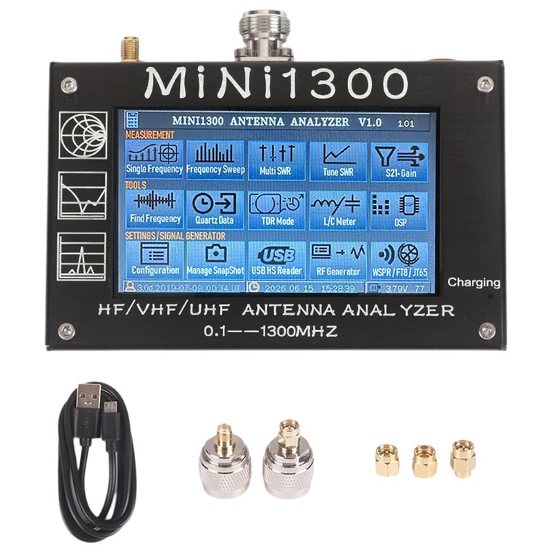 Signal Generator Spectrum Analyzer - Analizador de Antenas ALIM-Mini1300 de 4.3