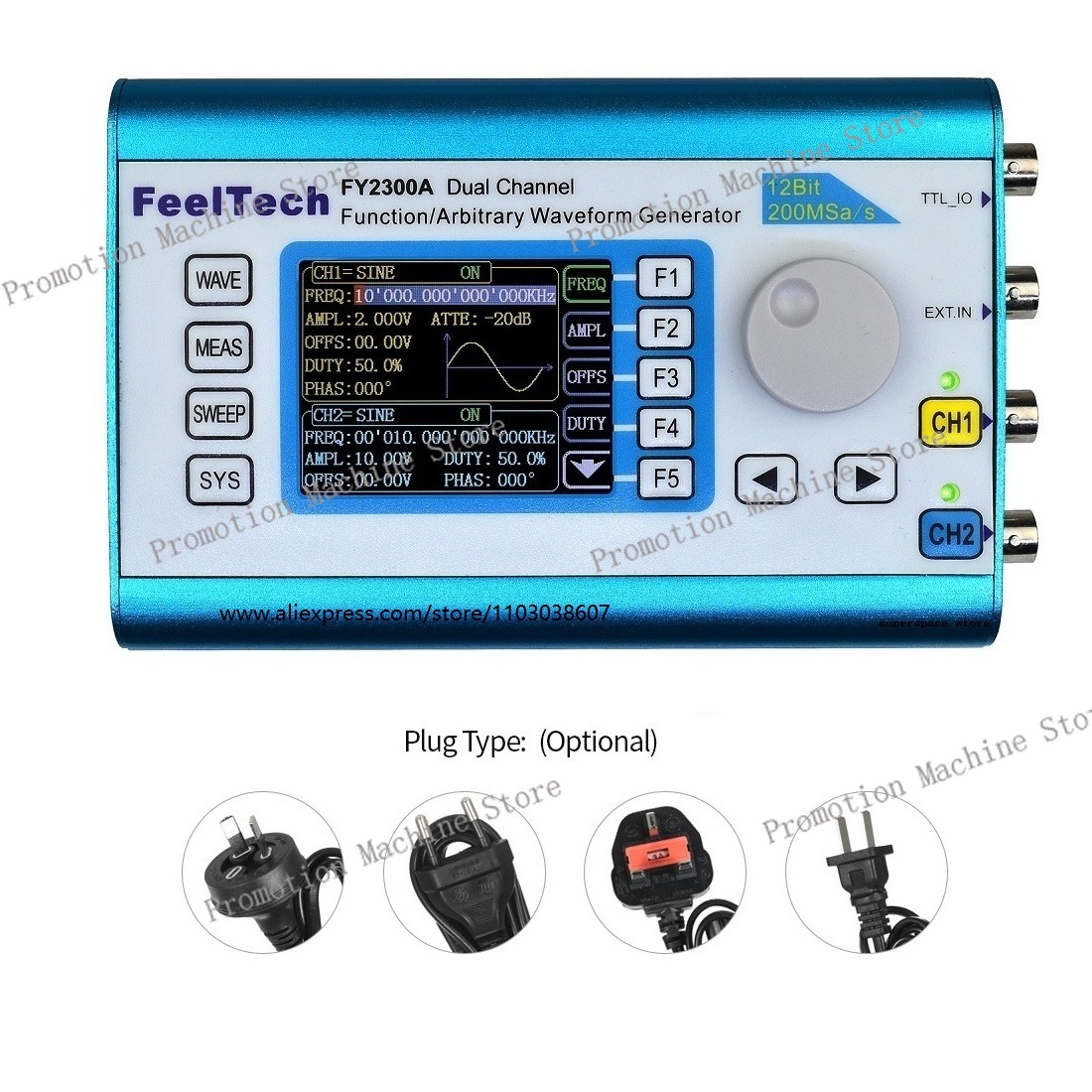 Generador de Señales de Funció - Function Arbitrary Waveform Generator reseña y precio