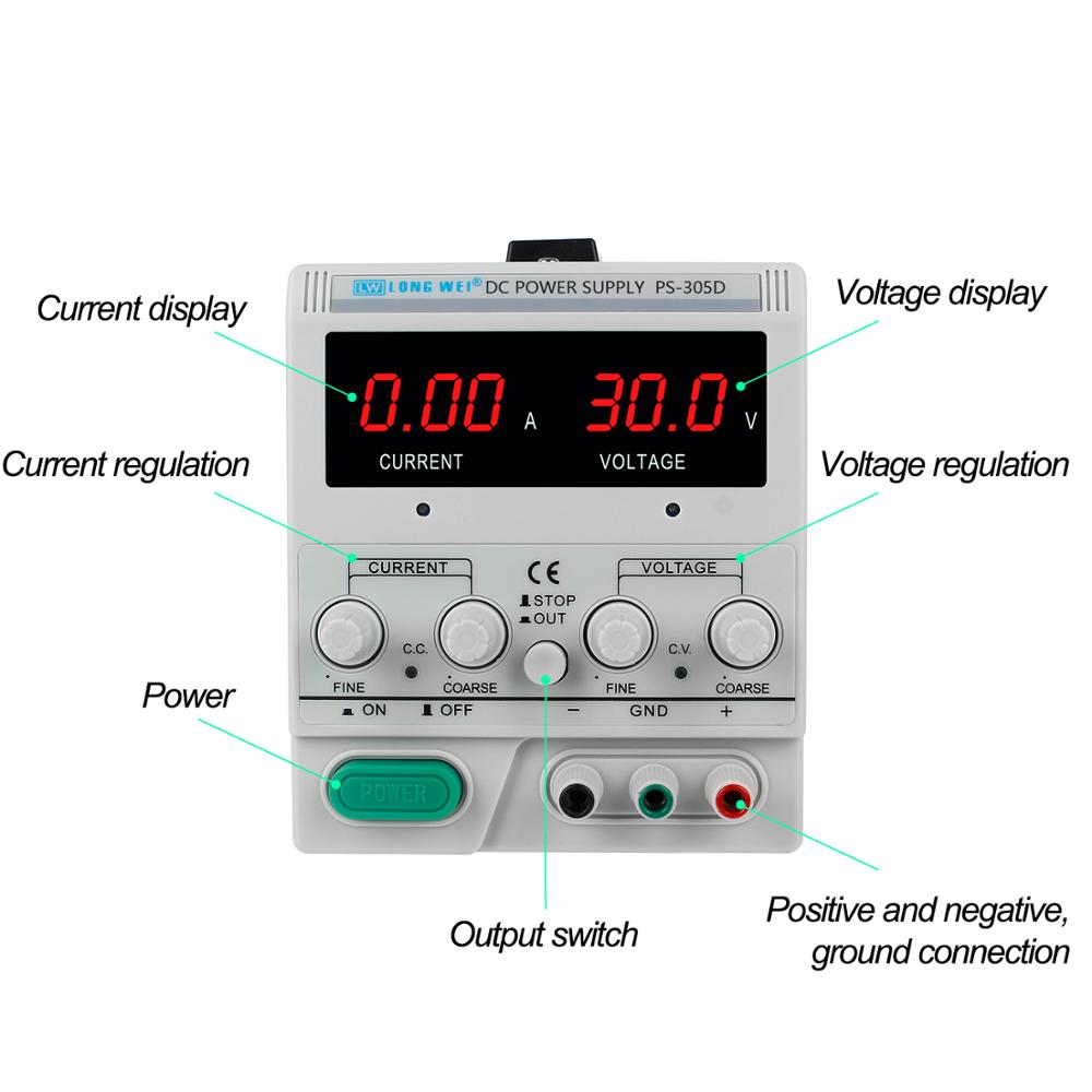 Fuente de alimentación CC line - Linear Lab Power Supply Adjustable reseña y precio