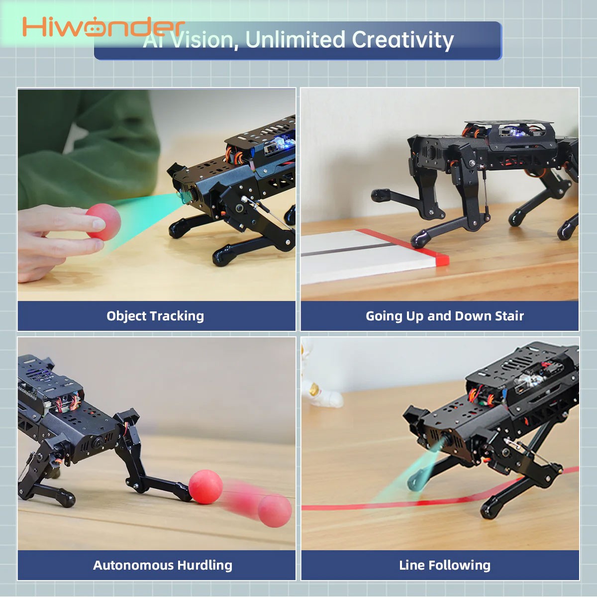 Hiwonder PuppyPi Kit estándar  - Raspberry Pi 5 8Gb Kit reseña y precio