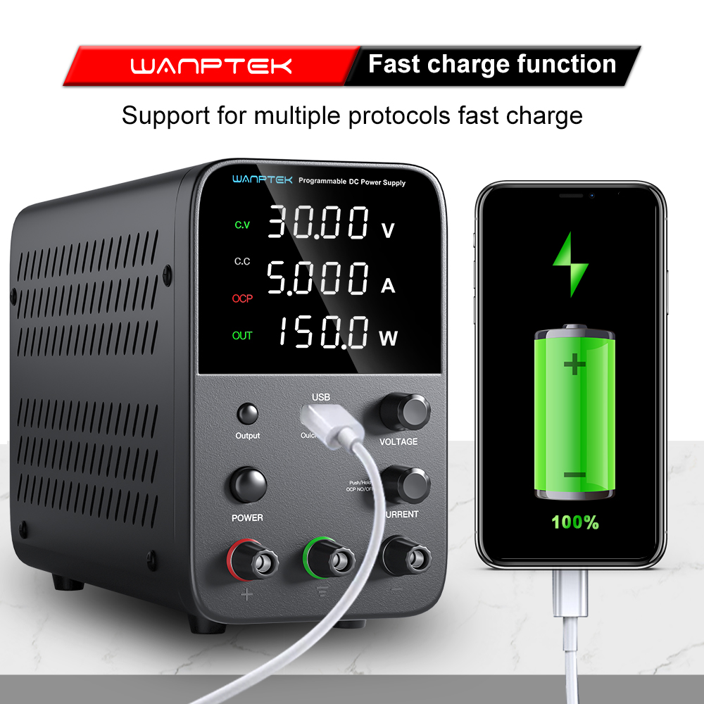 Wanptek fuente de alimentación - Programmable Dc Power Supply 30V 10A reseña y precio
