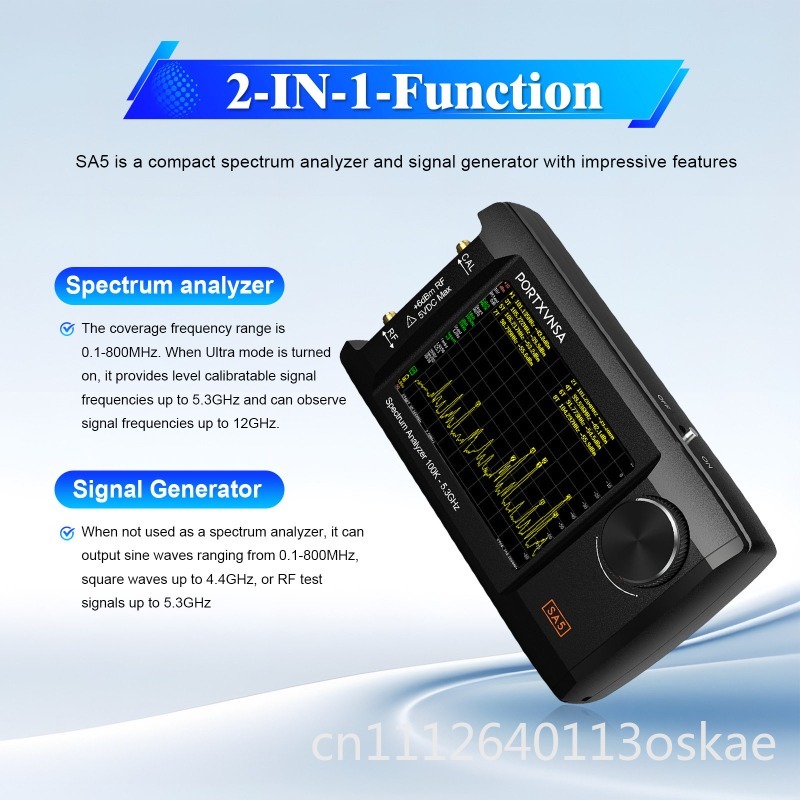 Analizador de Espectro Portáti - Signal Generator Spectrum Analyzer reseña y precio