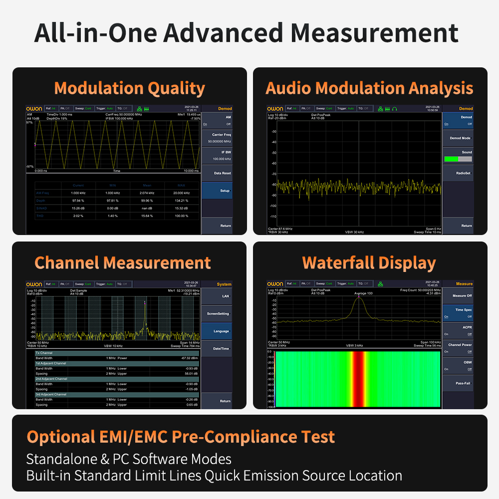 Analizador de Espectro OWON co - Signal Generator Spectrum Analyzer reseña y precio