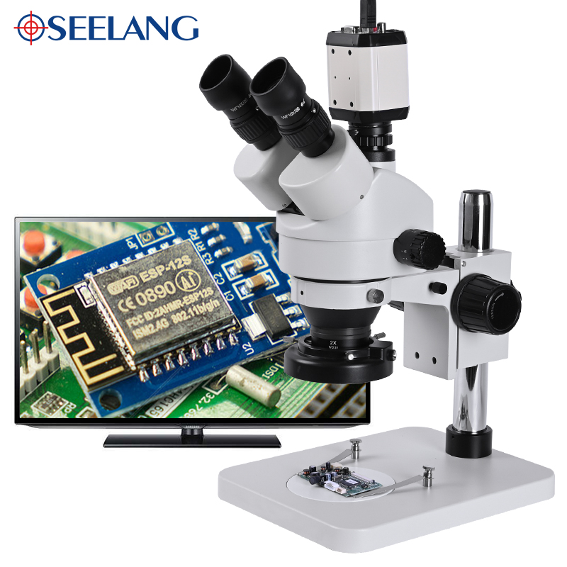 Microscopio estéreo de grado I - Stereo Trinocular Microscope Pcb reseña y precio