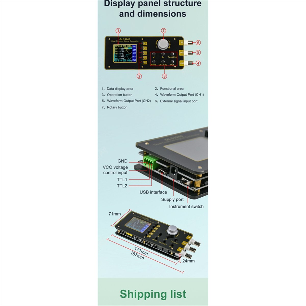 OKgood Generador de Señales de - Function Arbitrary Waveform Generator reseña y precio
