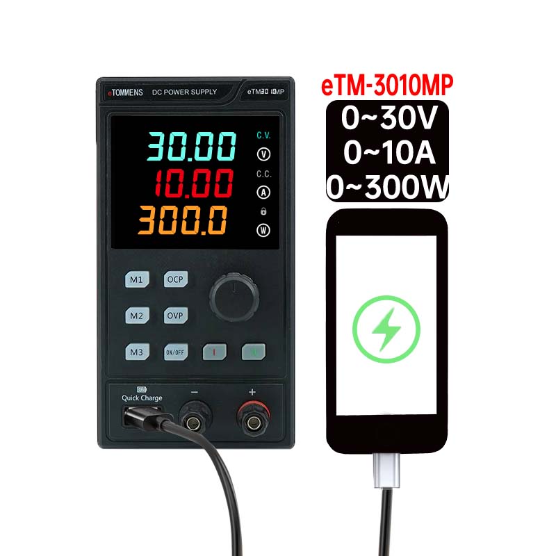 ETOMMENS 30V 10A 300W ETM-3010 - Programmable Dc Power Supply 30V 10A reseña y precio
